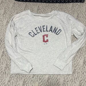MLB Cleveland gray Long Sleeve Tee